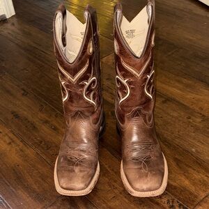 Old West Boys Brown Cowboy Boots